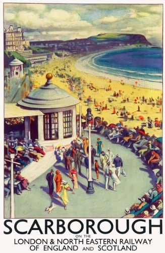 Vintage Scarborough LNER Railway Travel Poster Re-Print