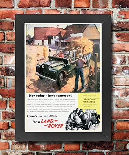 Vintage Retro Land Rover Defender Classic British Advertisement Advertising Wall Art Prints PostersÊ