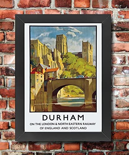 Vintage Durham England LNER Railway Travel Tourism AdvertisementÊ Poster Print Re-Print