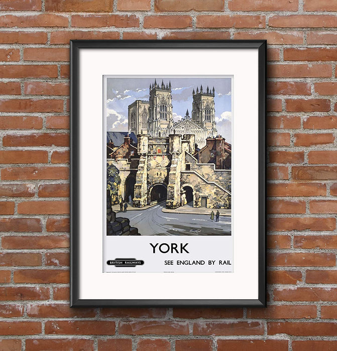 Yorkshire York Travel Poster  Wall Art print